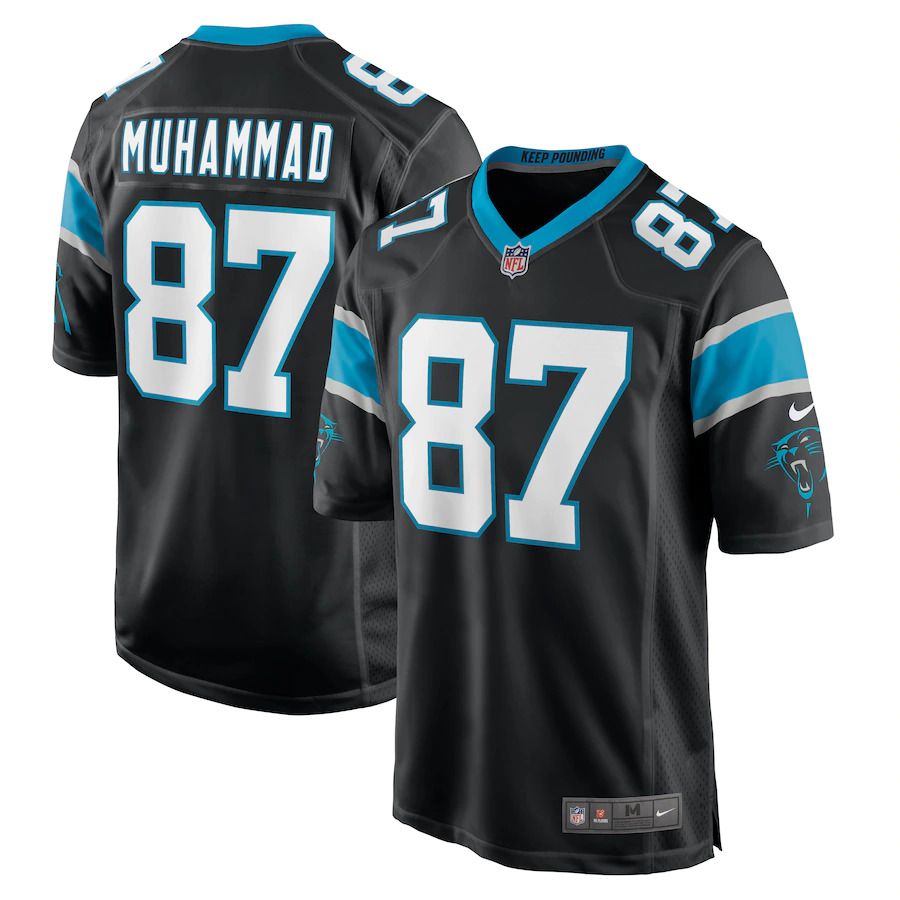 Men Carolina Panthers #87 Muhsin Muhammad Nike Black Retired Player NFL Jersey